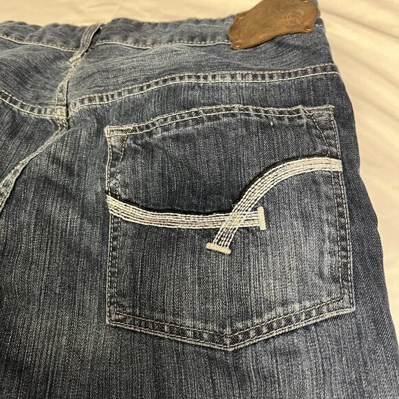 Ecko Unltd Baggy Jeans Size 40 Mens Vintage Y2K Denim Straight Leg Blue - Picture 14 of 14